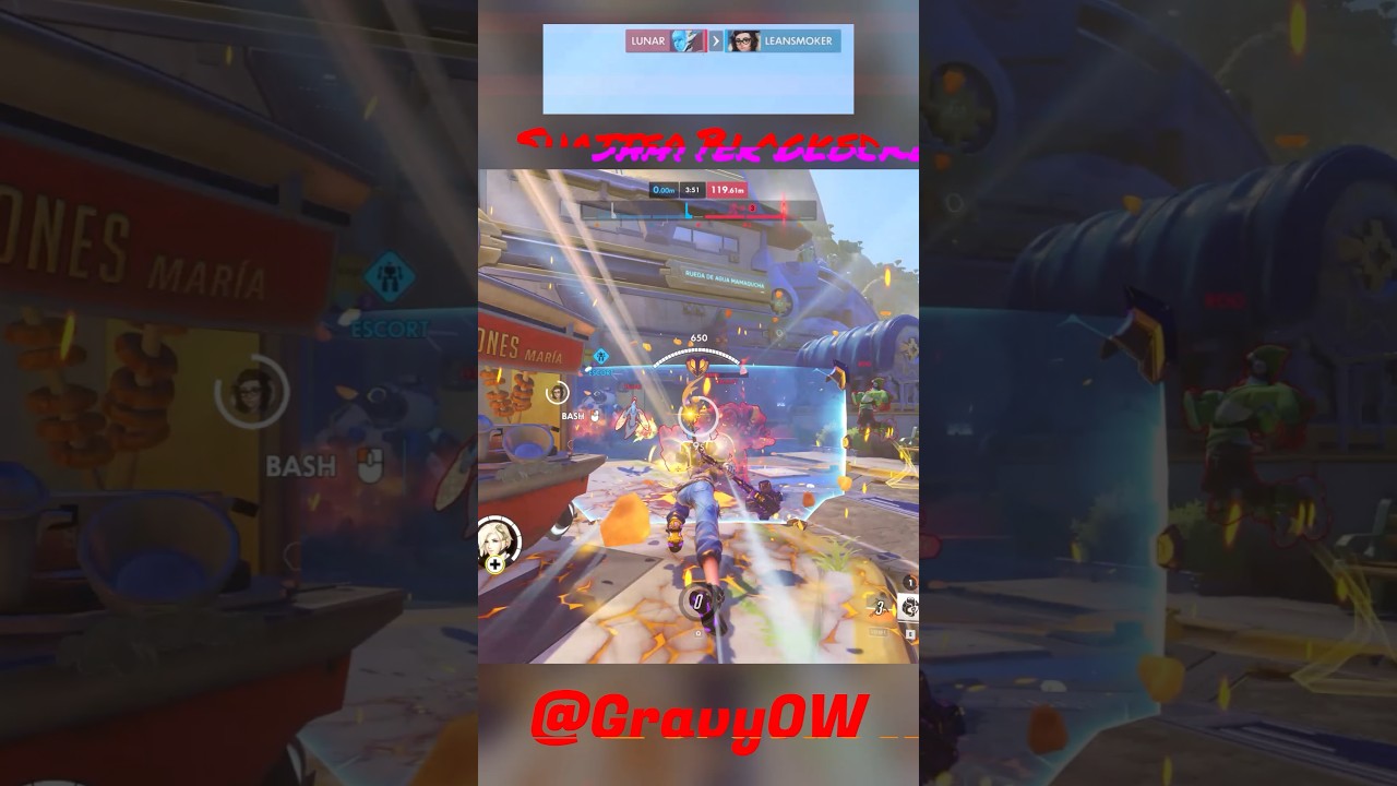Shatter Blocked #ytshorts #overwatch #viral #trending #brigitte #shatter #bigslam #gravyow #junkrat