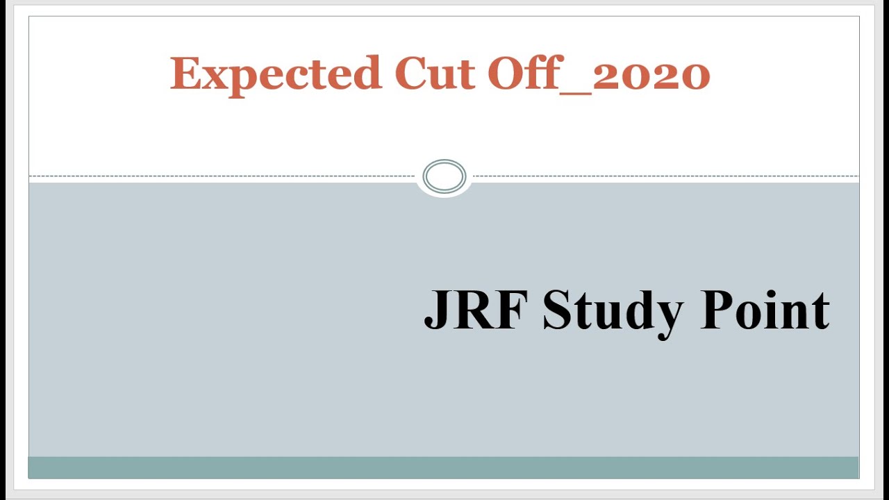 Expected Cut off NTA NET 2020