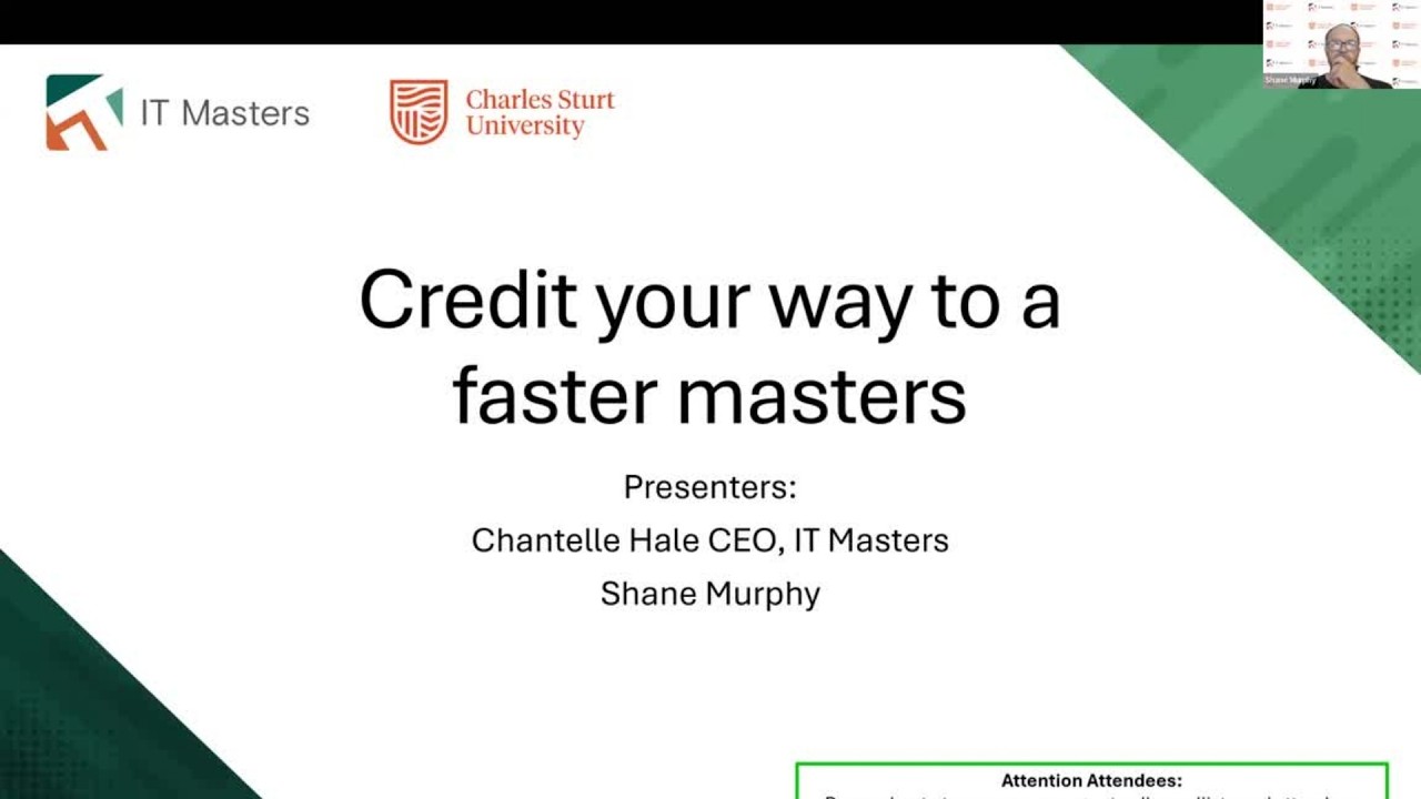 Getting Your Master’s Faster: Credit, RPL and Pathways to Success