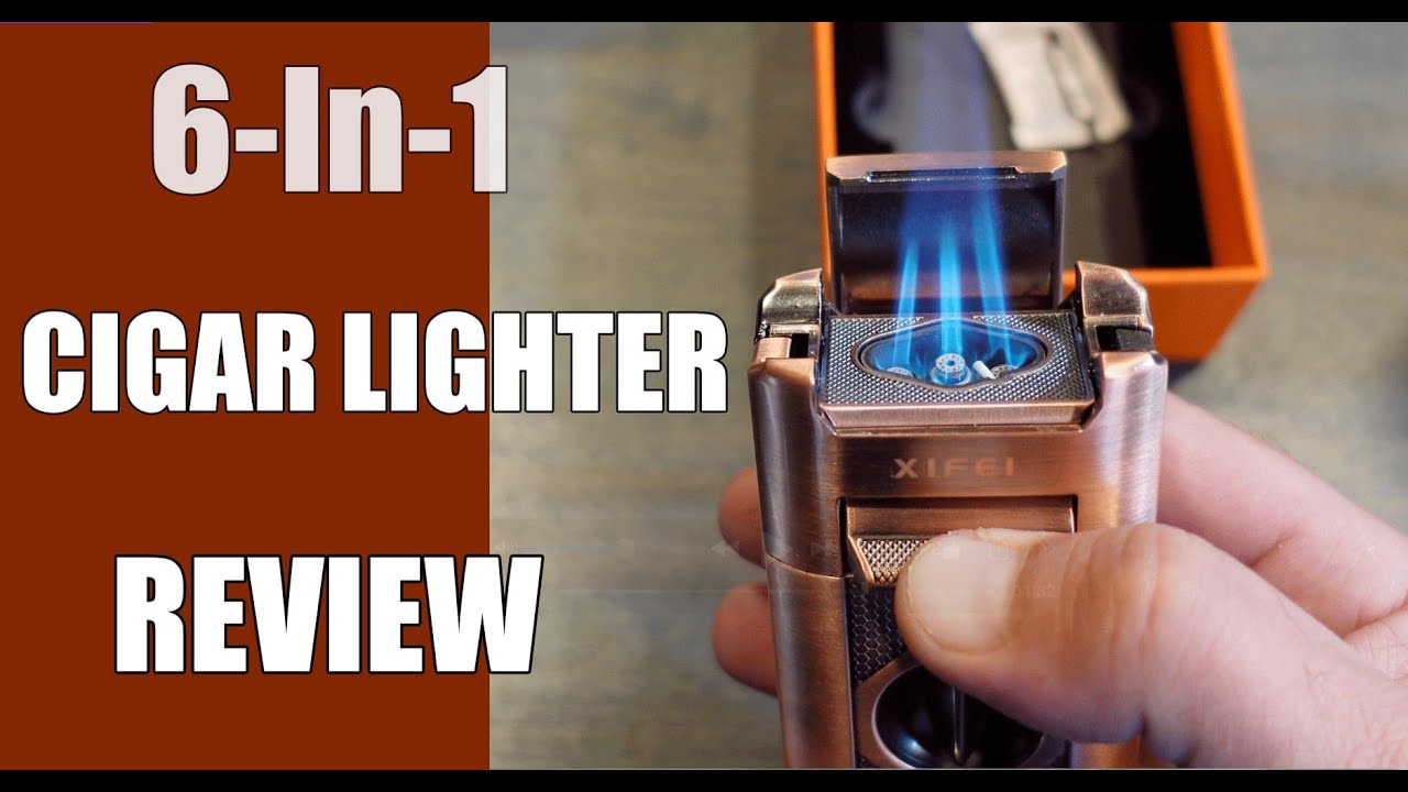 6-In-1 Cigar Lighter Review | 6 Essential Built-In Cigar Tools!