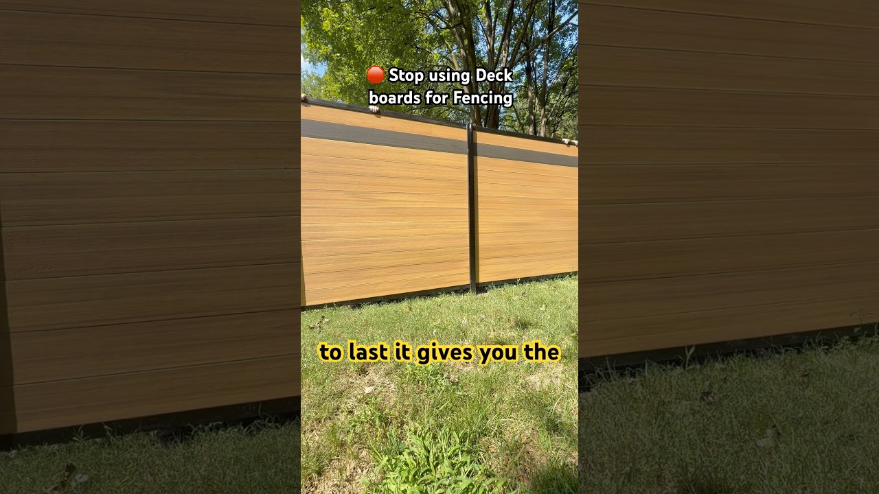 Stop Using Deck Boards for Fencing | Valla Privacy Fence Installation #fencedesign #modernfence