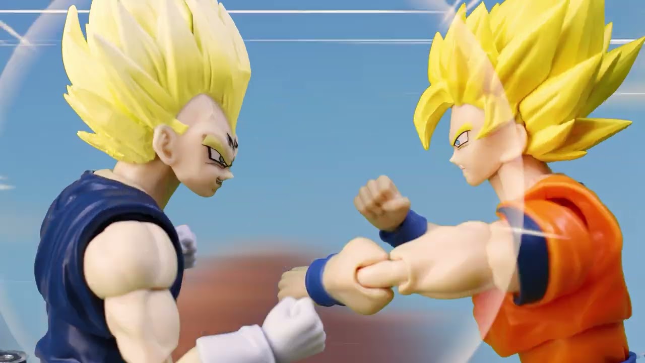 DRAGON BALL stop motion 悟空 VS 魔人ベジータ