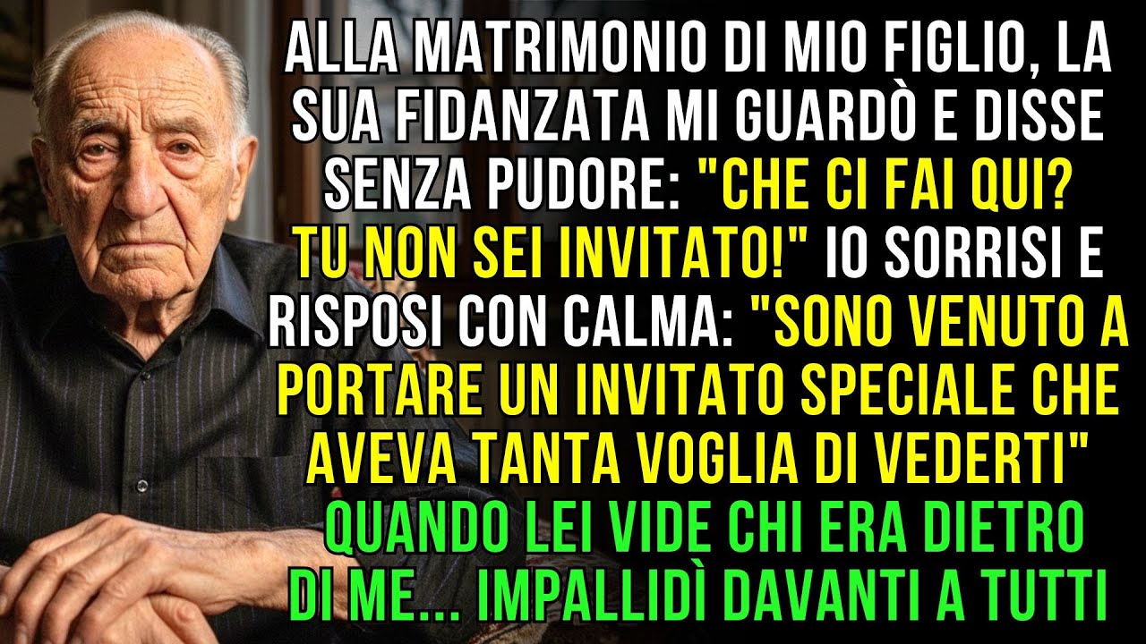 Al matrimonio di mio figlio, la sua fidanzata mi disse che non ero invitato… allora la smascherai.