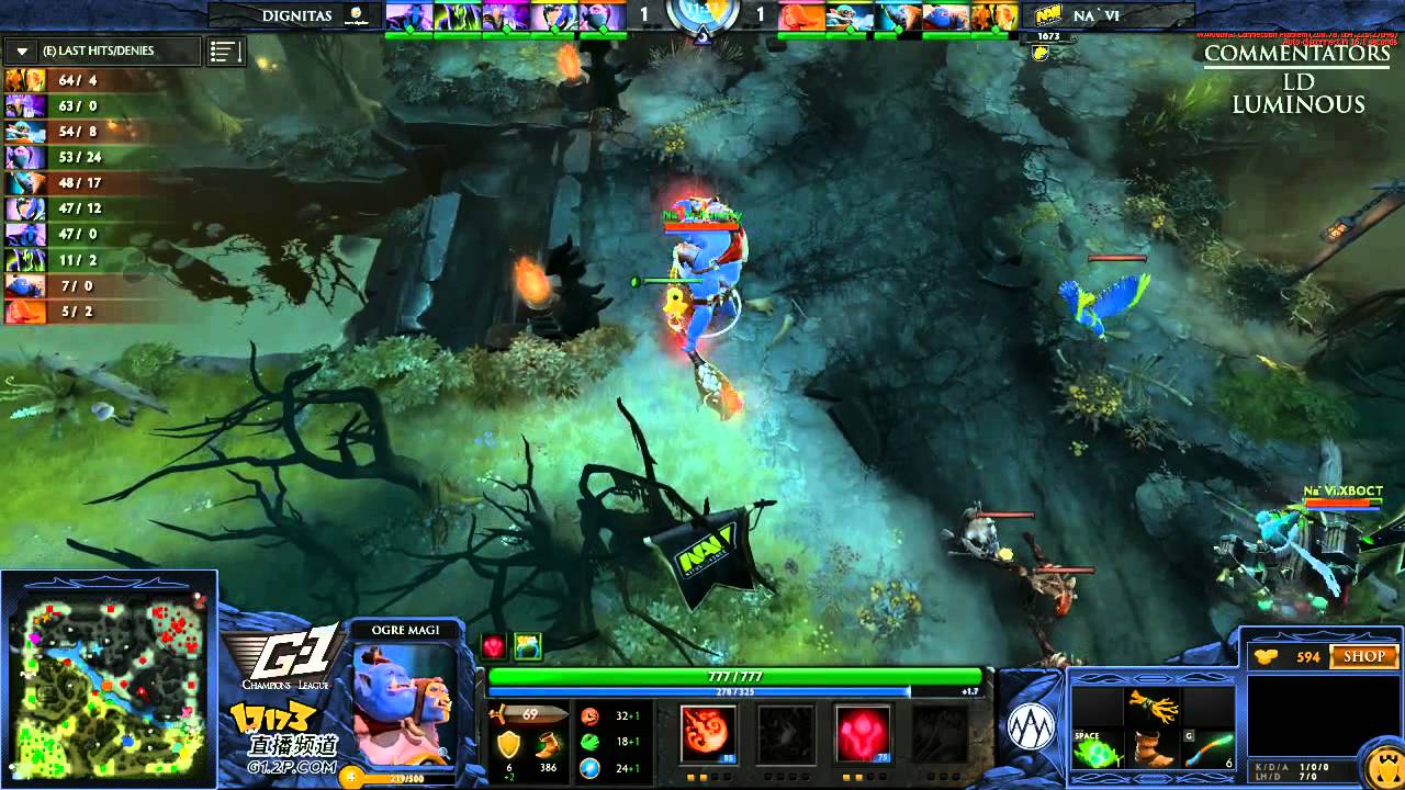 Na'Vi vs Dignitas - Game 1 (G-1 League - NA/EU Qualifier)