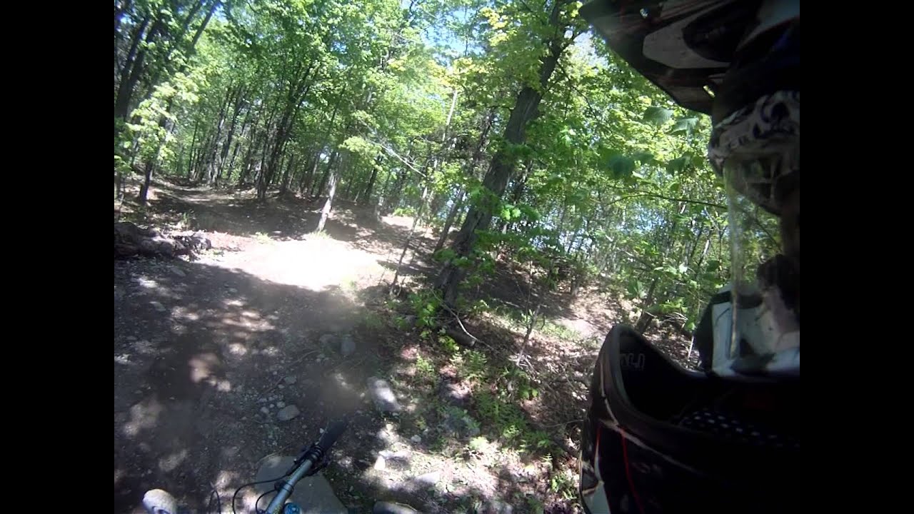 bromon p.o.v of a biker 24-bike park-20 with the bridge