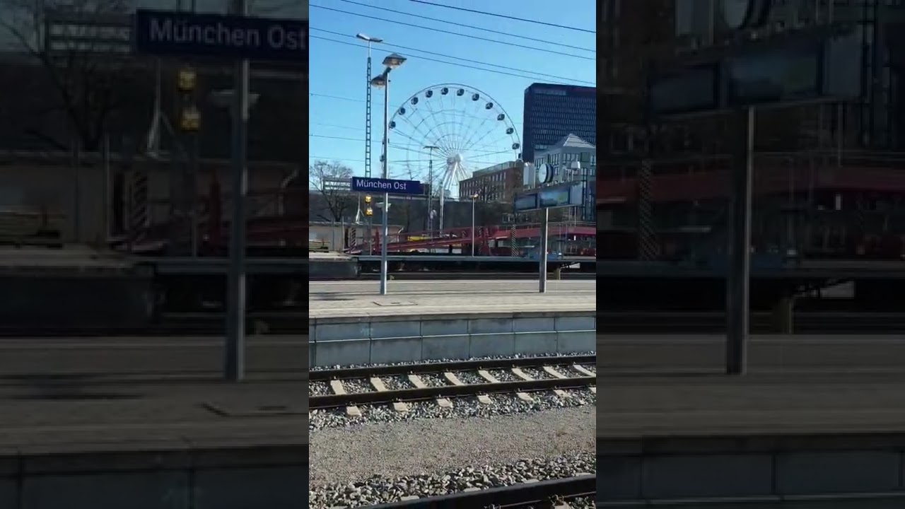 Munich east train  Station Bavaria Germany , tren istasyonu m&uuml;nih doğu gar