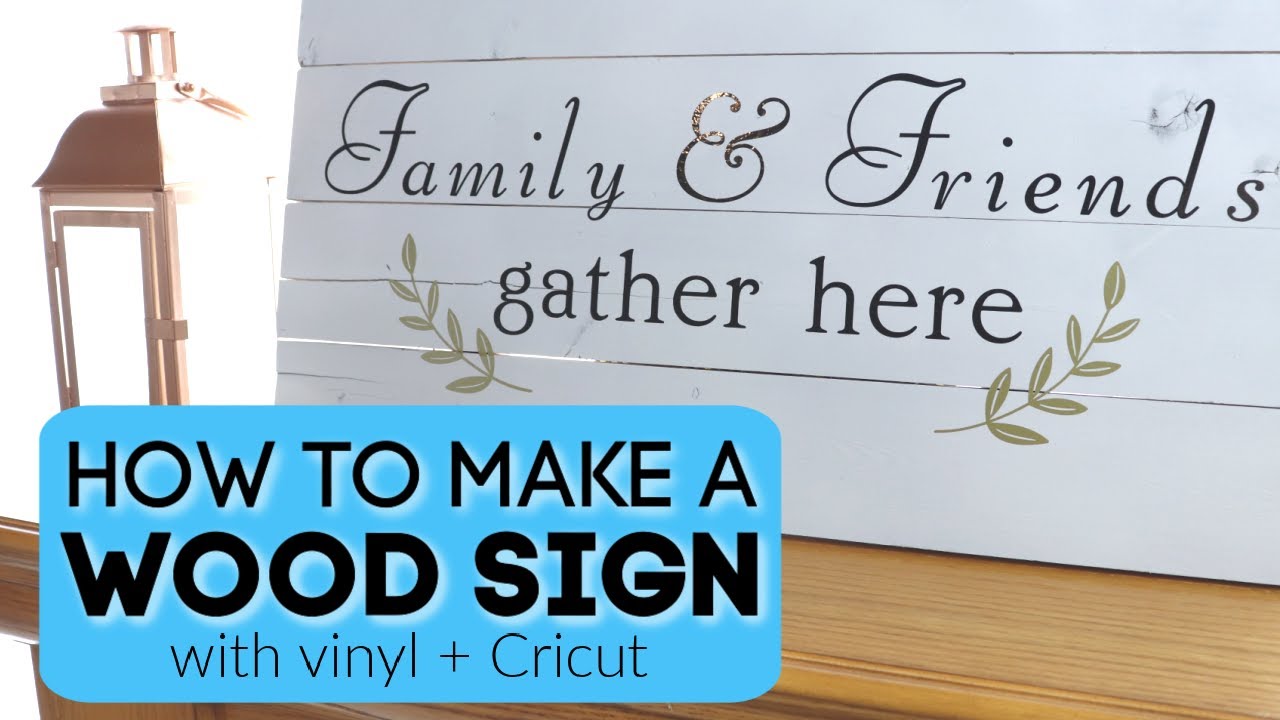 How to Make a Wood Sign with Vinyl Using Cricut Joy