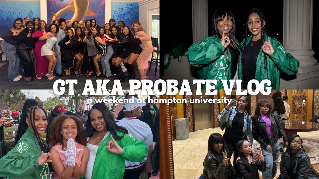 GAMMA THETA AKA PROBATE VLOG | HAMPTON UNIVERSITY WEEKEND | AUTELLISON