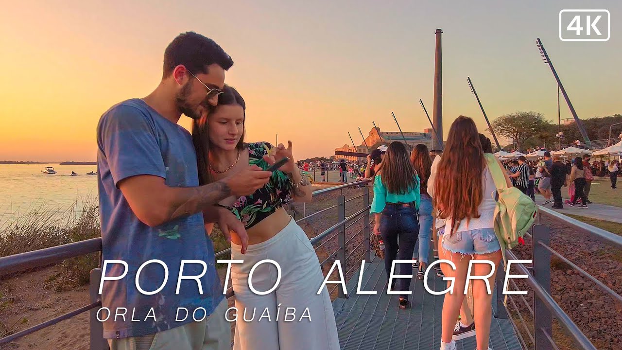 🇧🇷 Porto Alegre Sunset: Orla do Guaíba | Rio Grande do Sul, Brazil 4K 2021