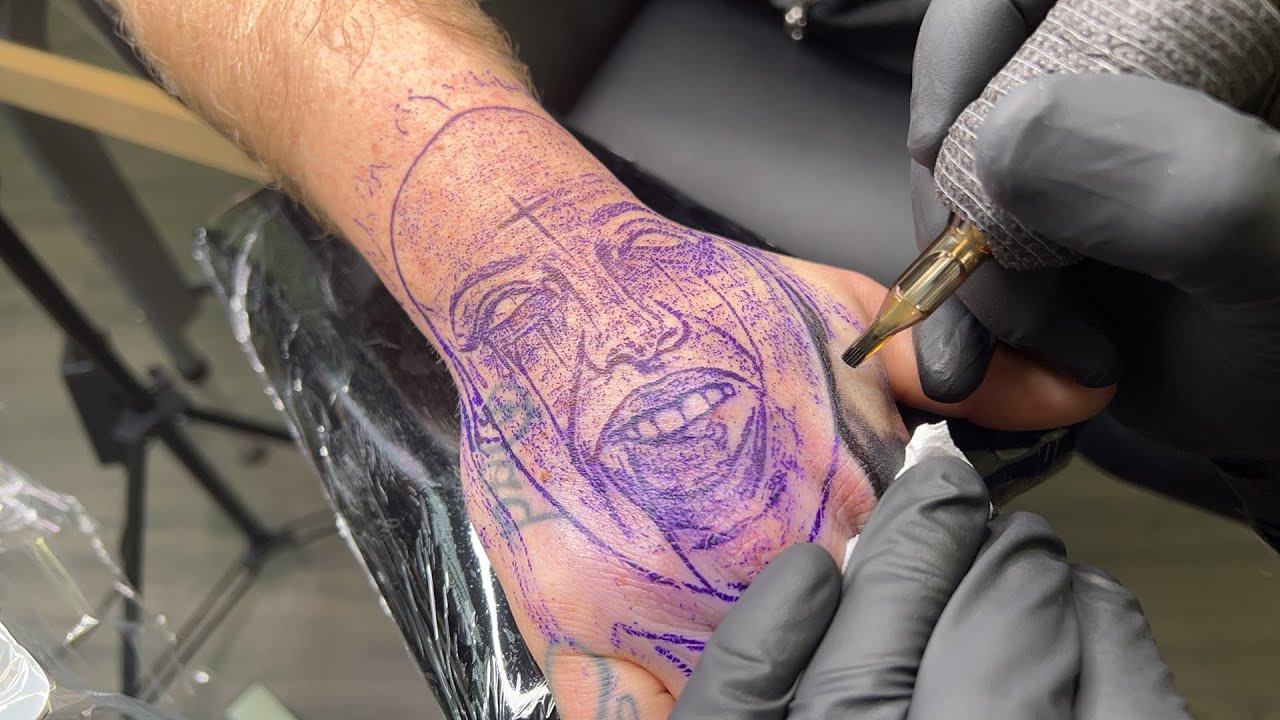 LIVE TATTOO: SCARY NUN HAND