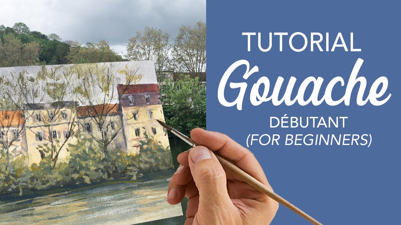 Tutorial gouache (pour débutant) pas à pas - Gouache tutorial (for beginners) step by step