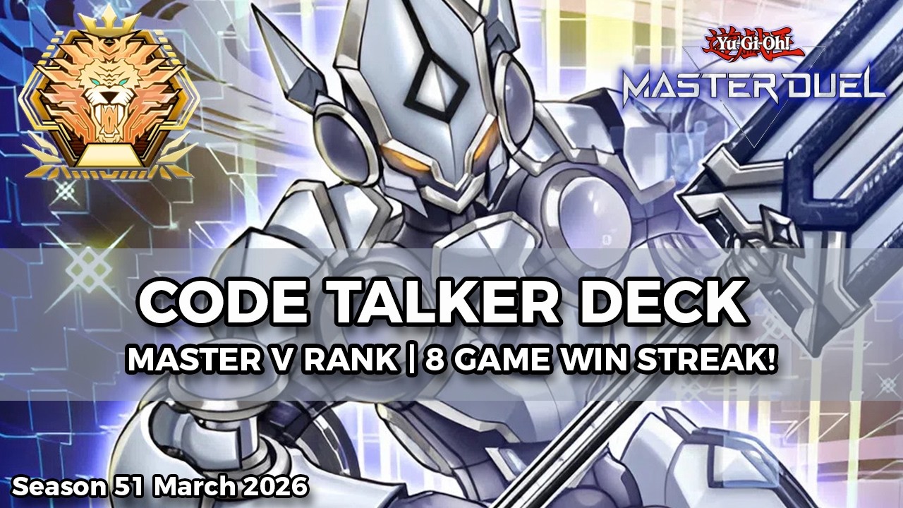 8-0 Streak! Master V Rank Code Talker Deck Season 51 - Yu-Gi-Oh! Master Duel
