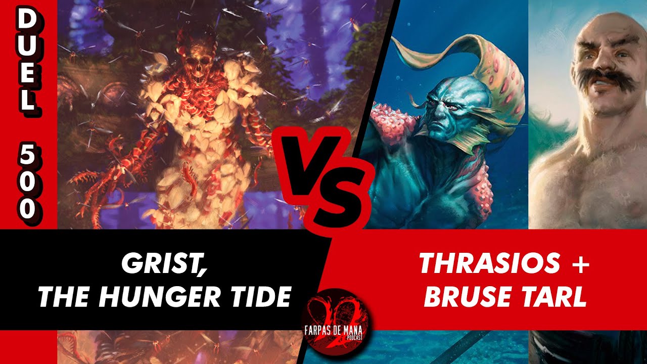 GRIST THE HUNGER TIDE VS. THRASIOS TRITON HERO + BRUSE TARL BOORISH HERDER - DUEL COMMANDER 500