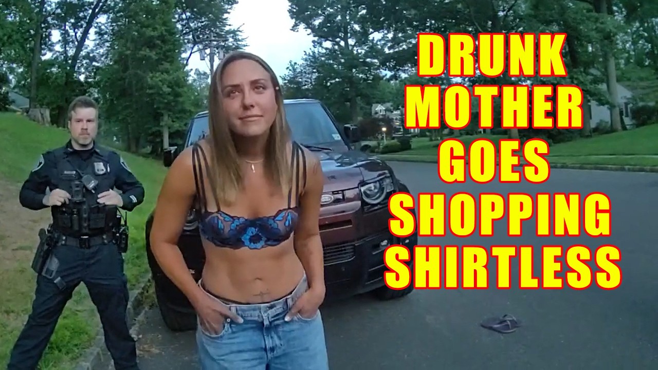 Drunk Mother Goes Shopping Shirtless