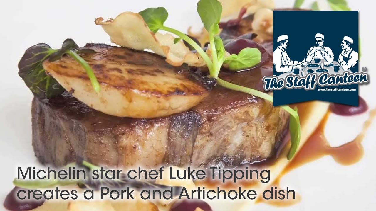 Michelin star chef Luke Tipping creates a Pork and Artichoke dish