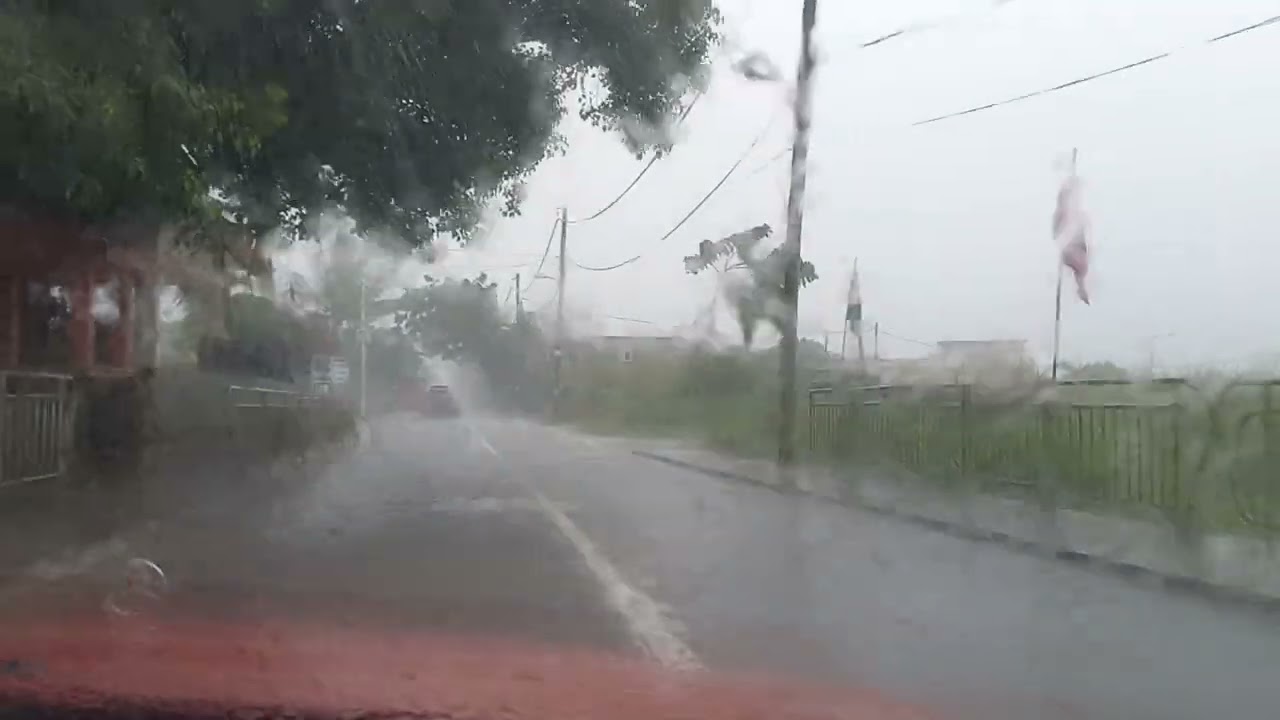 Heavily 🌧 Highlands Thunderstorm 04 April 2023 Mauritius 🇲🇺