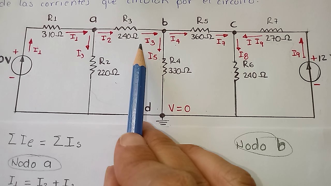 Método de nodos. Leyes de Kirchhoff