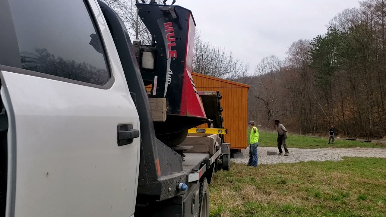 Double Wide shed delivery