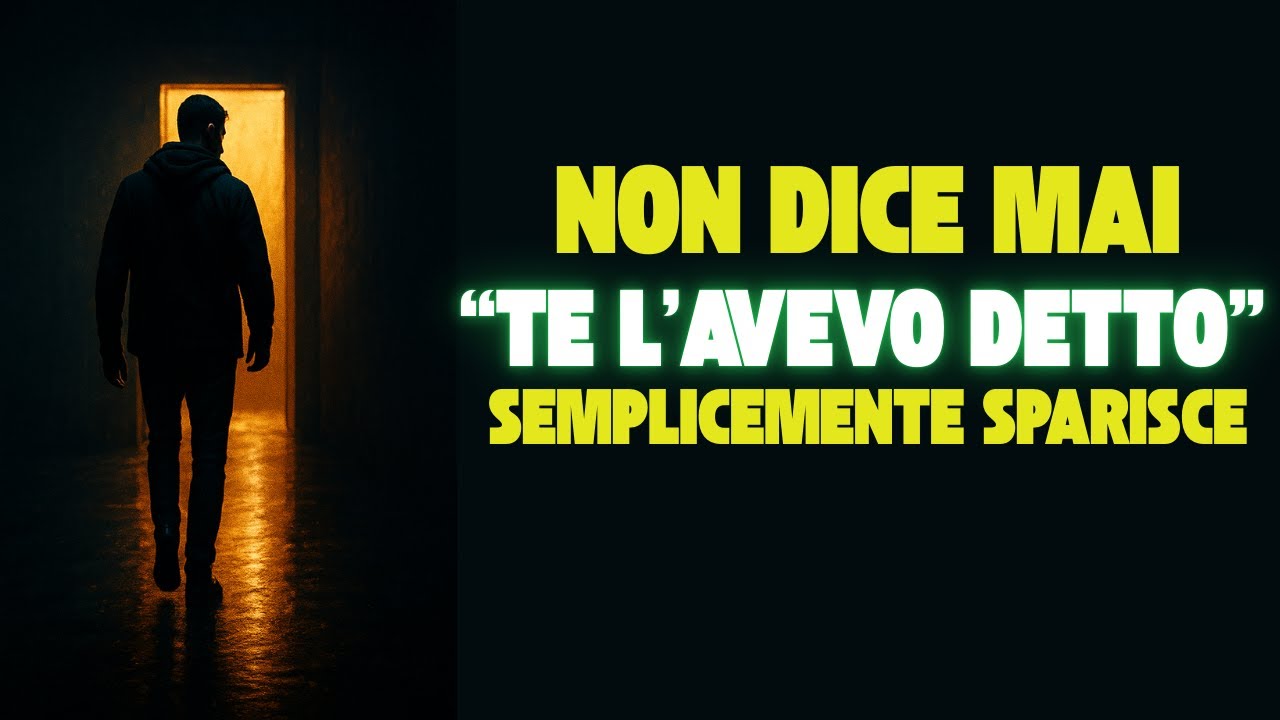 Un Sigma Non Dice Mai “Te L’Avevo Detto” – Semplicemente Scompare