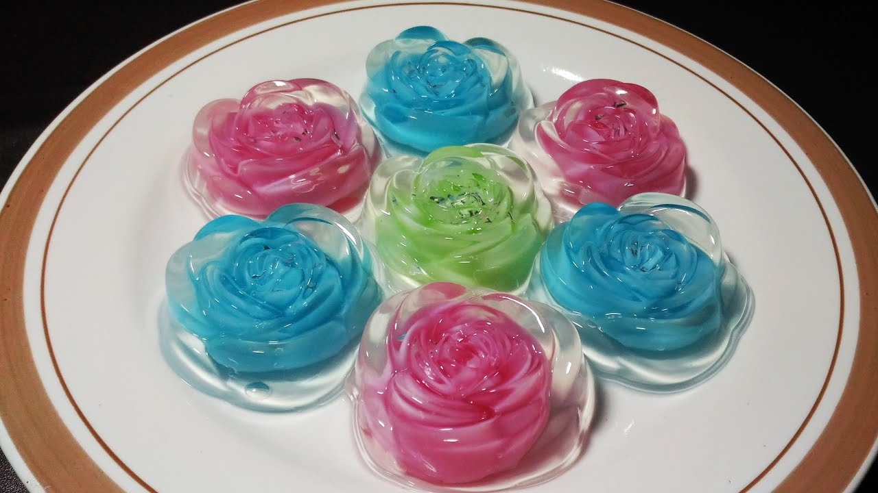 Resep Membuat Pudding Kaca Mawar Warna Warni