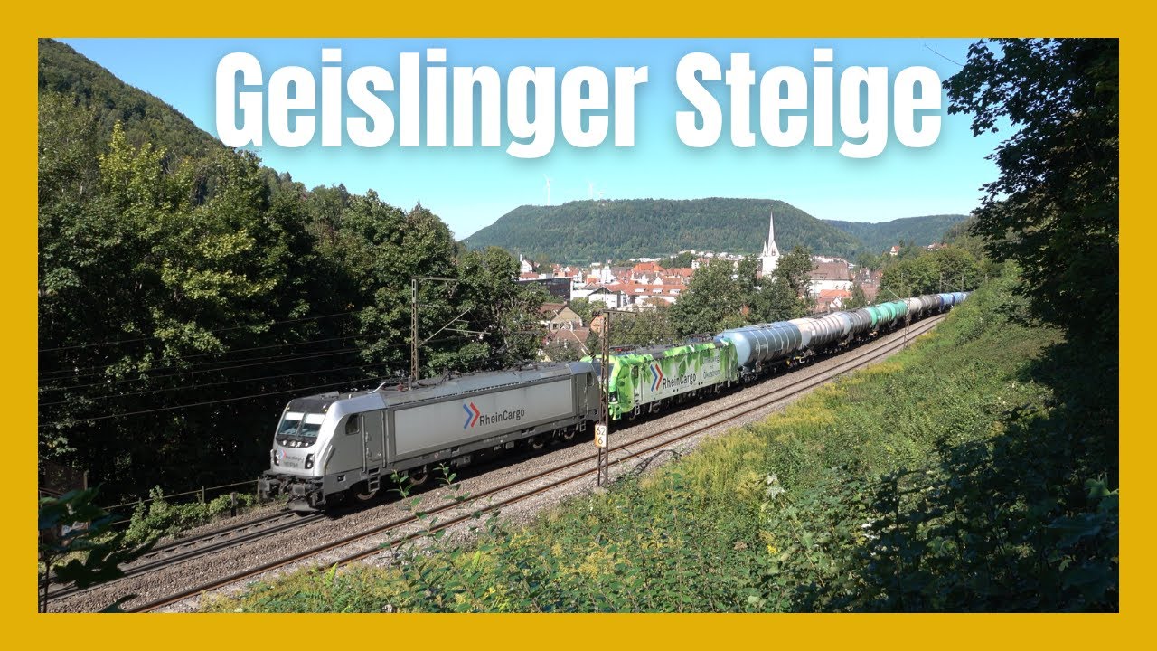 Zug Sichtungen an der Geislinger Steige - Bahnverkehr #11 [4K UHD]