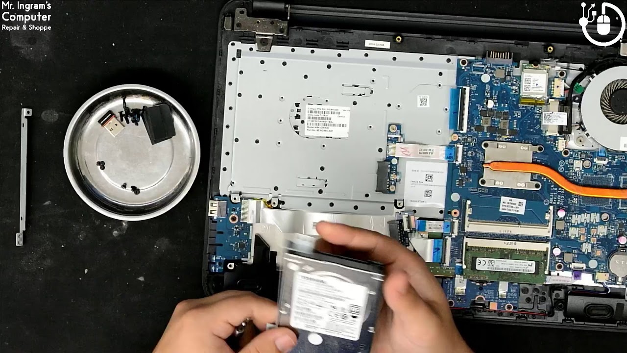 HP TPN-C126 Laptop teardown and  SSD upgrade