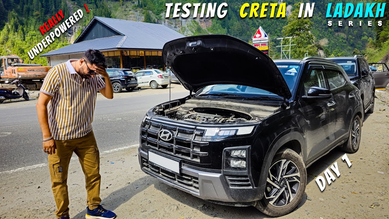 EP 01 Ladakh Trip Started | Delhi to Mandi | Testing Creta 2024 in Ladakh 😱  | Ladakh Itinerary 💰 ||