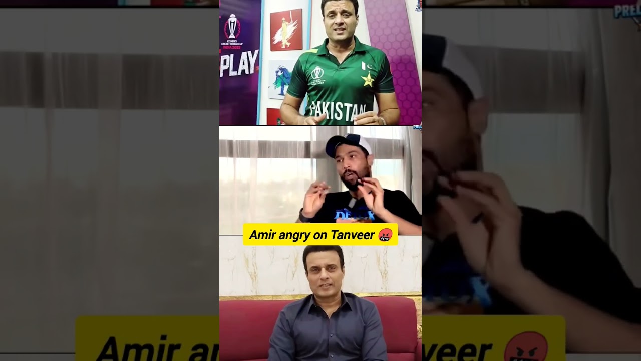 Mohammad amir angry on Tanveer Ahmed🤬😠#asiacup2025 #cricketfans #cricket #ytshorts #viralshorts