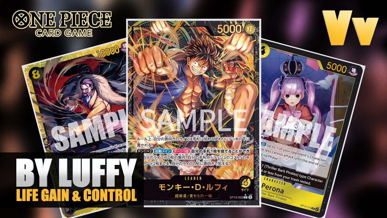 Книжная карточная игра One Piece: Эксперименты с контрольной версией Чёрного Жёлтого Луффи &mdash; блок...