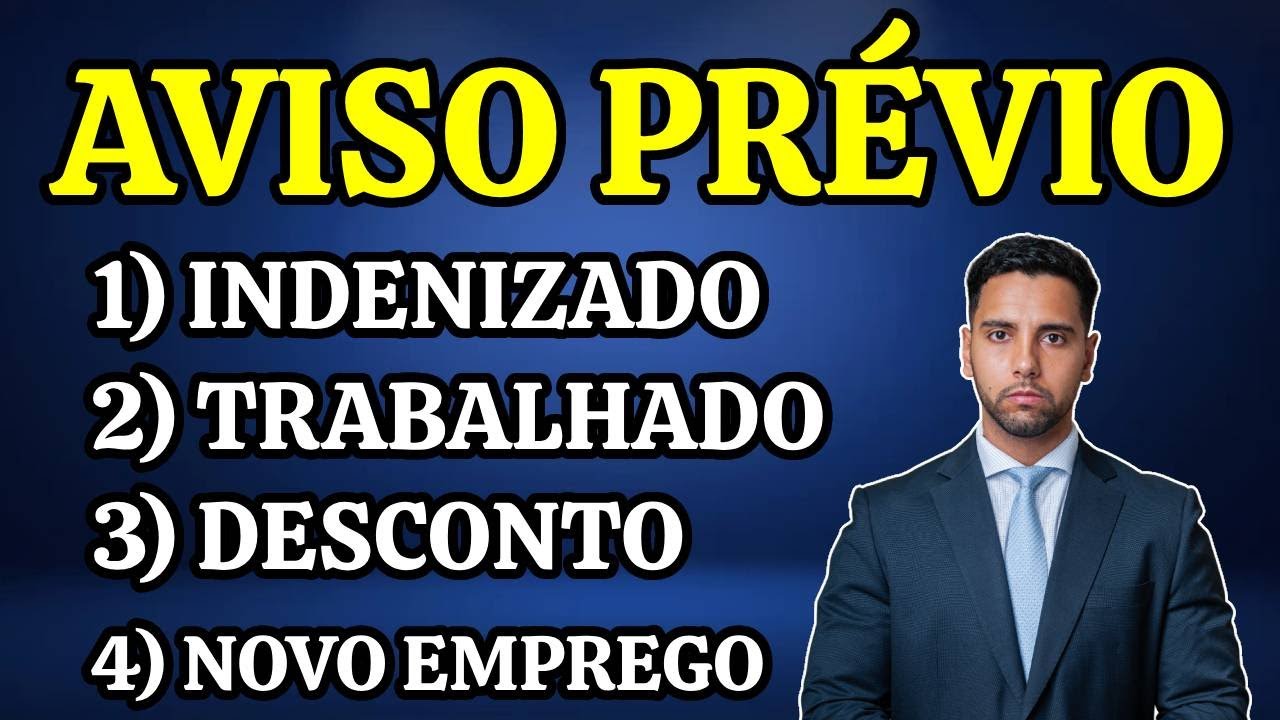 AVISO PRÉVIO TRABALHADO, INDENIZADO, DESCONTO, INDENIZAÇÃO, COMO FUNCIONA, ENTENDA TUDO!