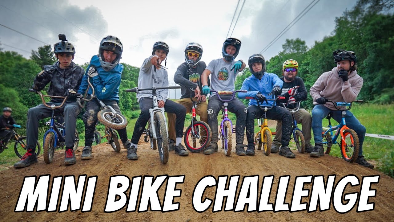 MINI BIKES ON DOWNHILL TRAILS (SO SKETCHY)