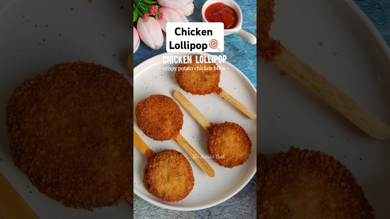Chicken Lollipop🍭| Chicken Recipes for Ramadan Iftar | Kids Lunch Box Ideas😍 #shorts #youtubeshorts