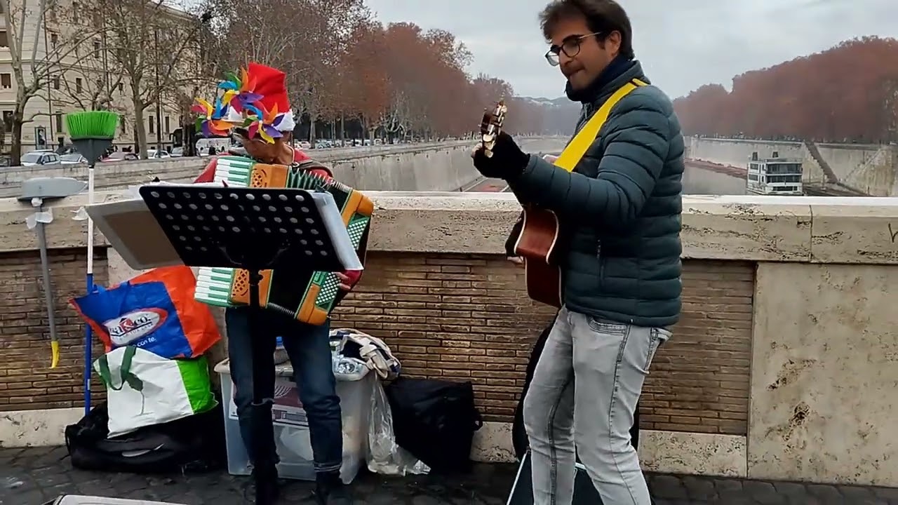Vacanze romane Matia Bazar ponte sisto accordion guitar マティア バザール  アコーディオン ギター ローマ