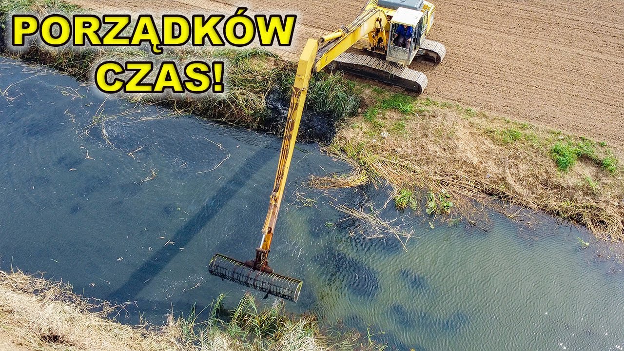 Nowakowo - czyszczenie rowów melioracyjnych.