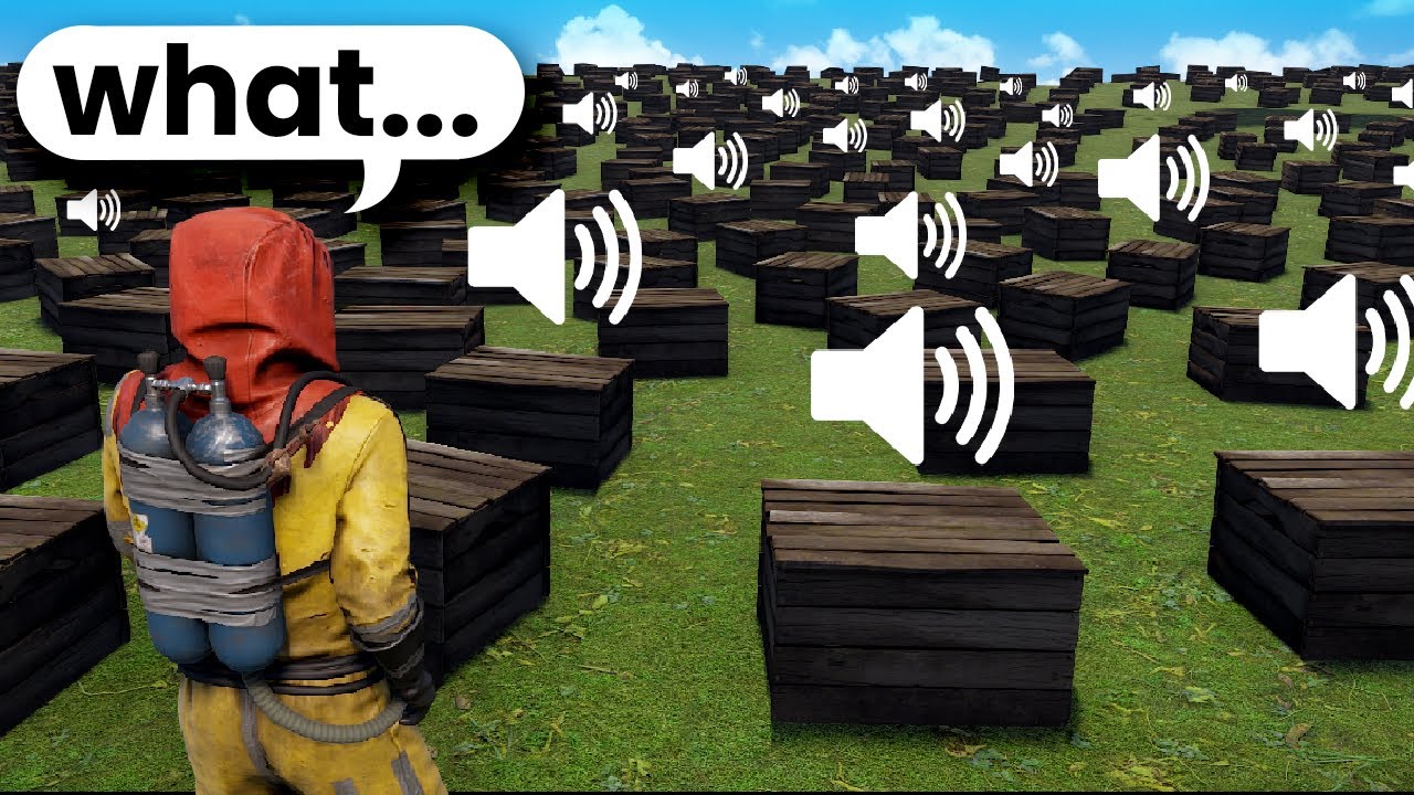 Destroying a Rust Server with 1000 Noise Machines 😭