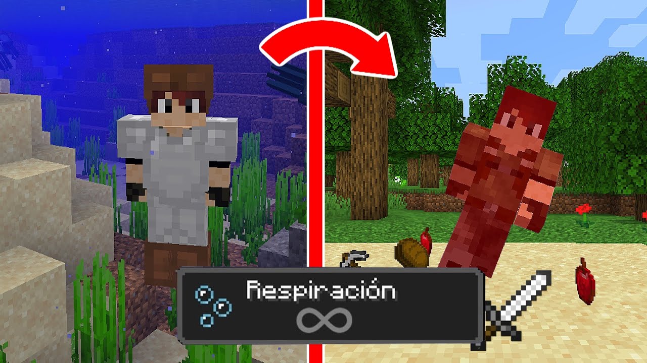 MINECRAFT pero SOLO PUEDO RESPIRAR BAJO AGUA