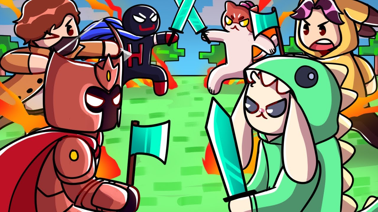 Puse a 100 YouTubers a CAZARSE en MINECRAFT 🤯
