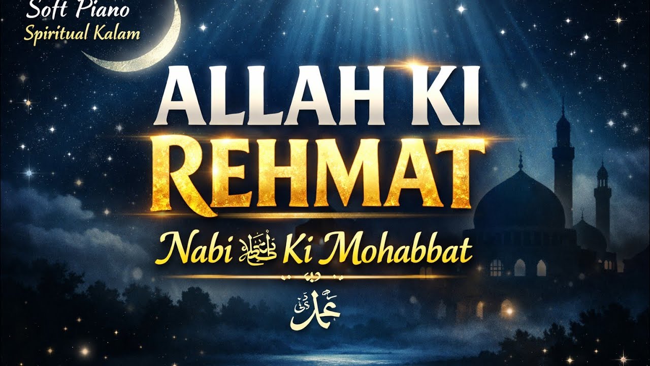 Allah Ki Rehmat ❤️ Nabi ﷺ Ki Mohabbat | Emotional Hamd O Naat | Soft Piano Islamic Kalam | Roohani 