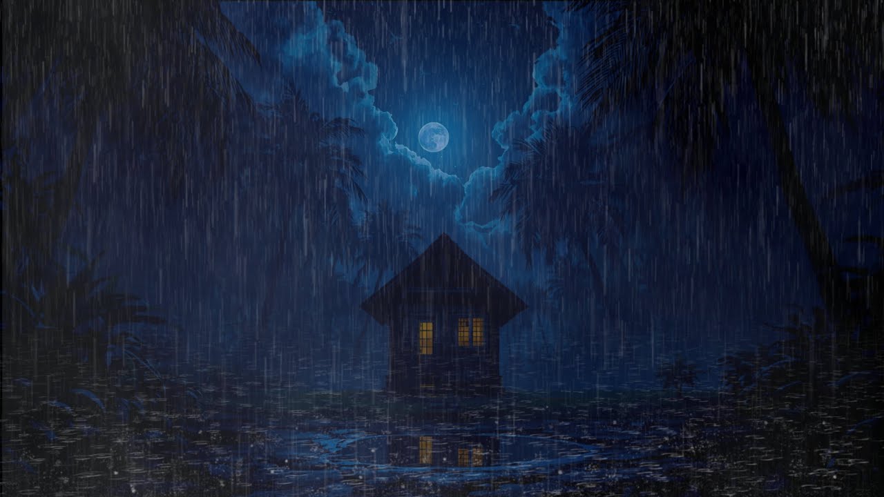 Ultimate Rain Sounds for Insomnia | Peaceful Moonlit Forest