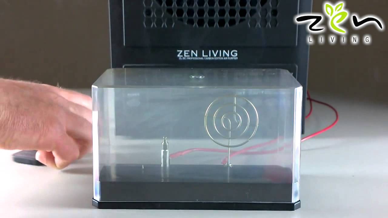 Zen Living ZL-3C Air Purifier - Smoke Elimination Ionizer Demonstration