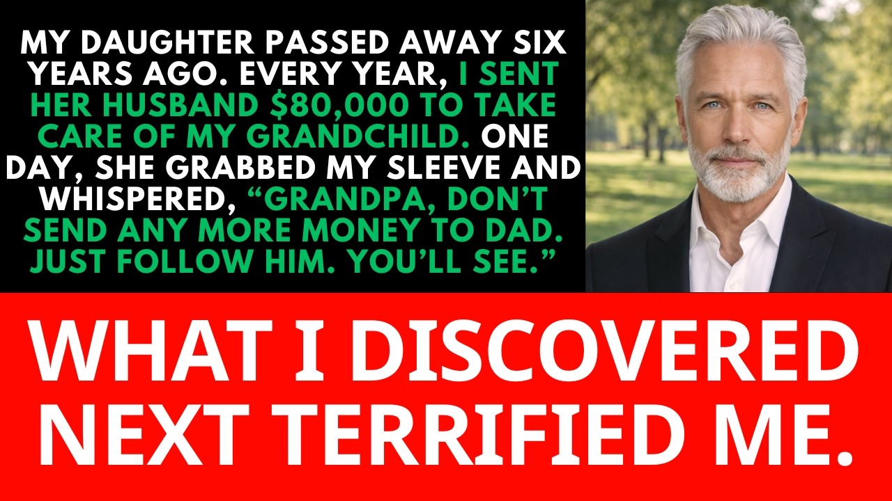 My Daughter Passed 6 Years Ago. I Sent Her Husband $80,000 Annually—Until My Grandchild Spoke Up…