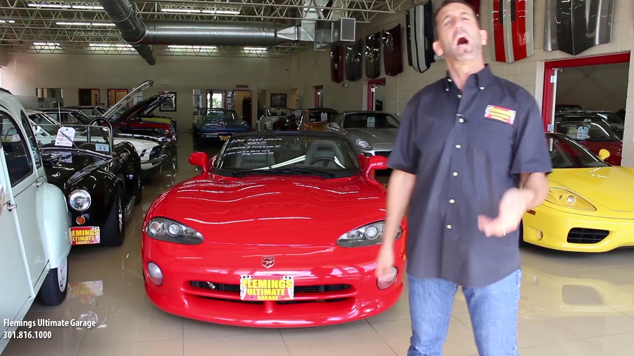 '94 Dodge Viper RT/10 for sale with test drive, driving sounds, and walk through video