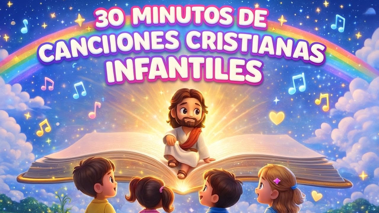 ⭐ 30 Minutos de Canciones Cristianas Infantiles 🎶👶🏻✨