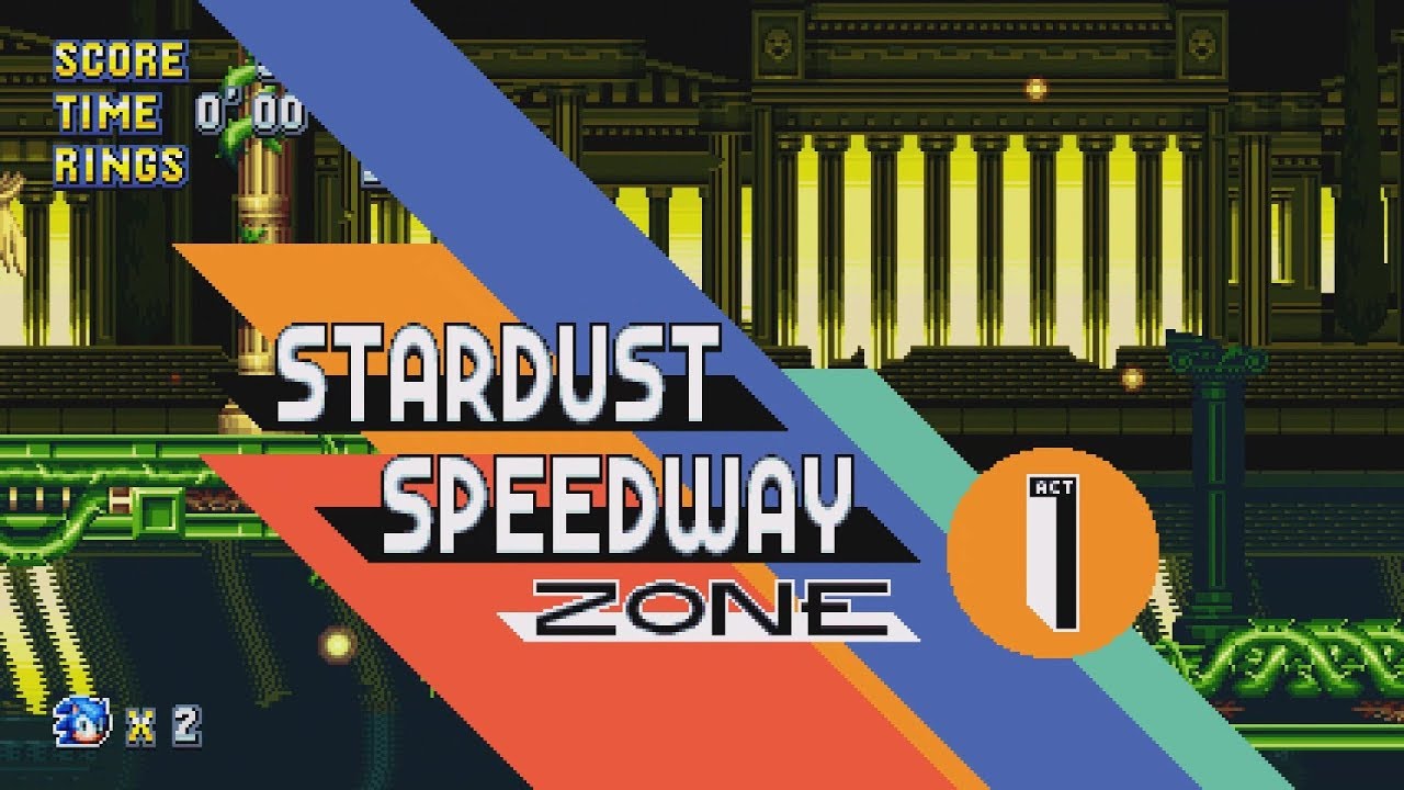 Sonic Mania - Stardust Speedway Zone (All Acts + Boss)
