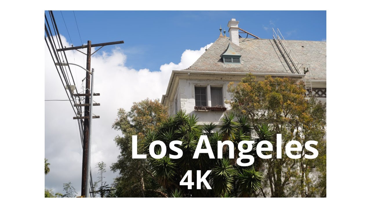 Relaxing scenery of Los Angeles, California - ASMR 4K