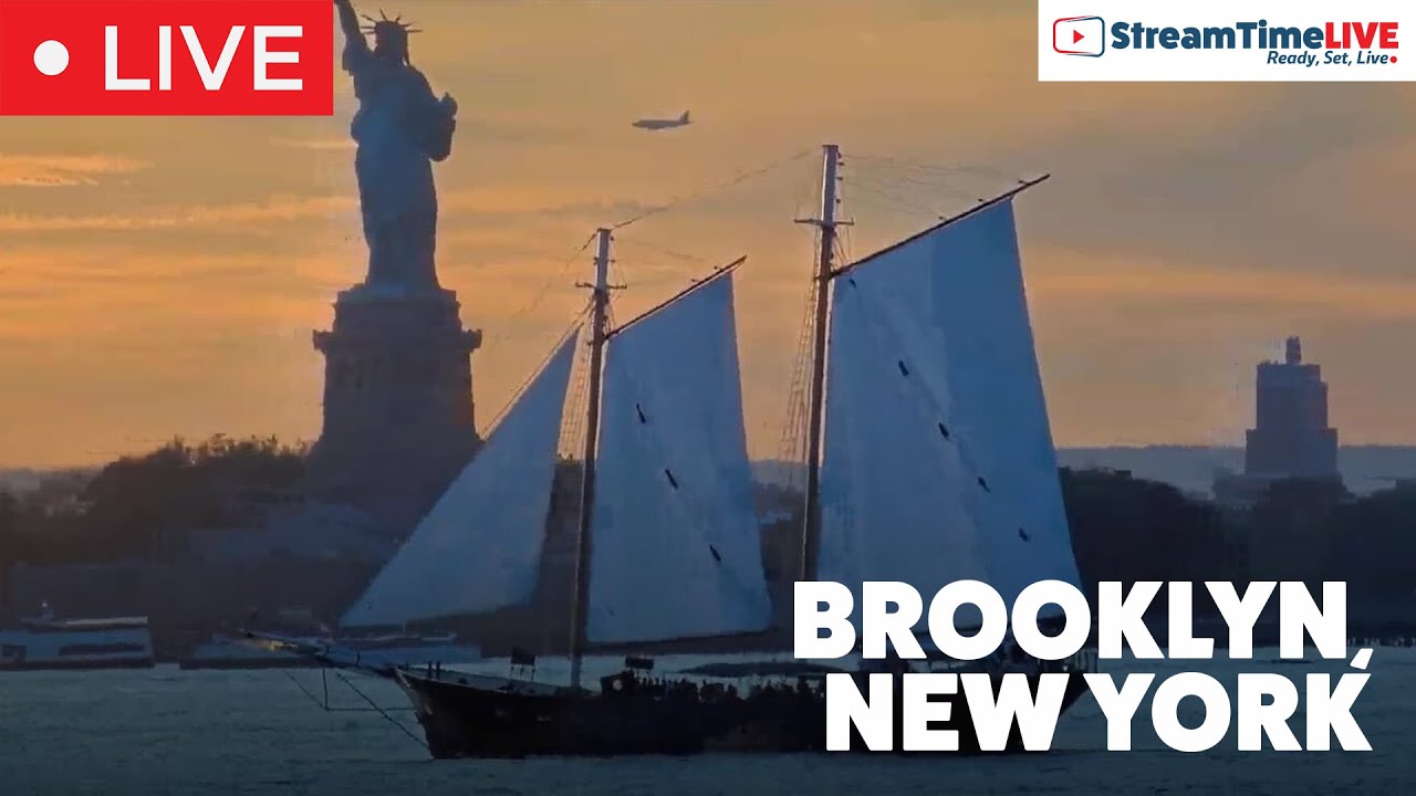 New York City Harbor, Brooklyn, New York | StreamTime LIVE