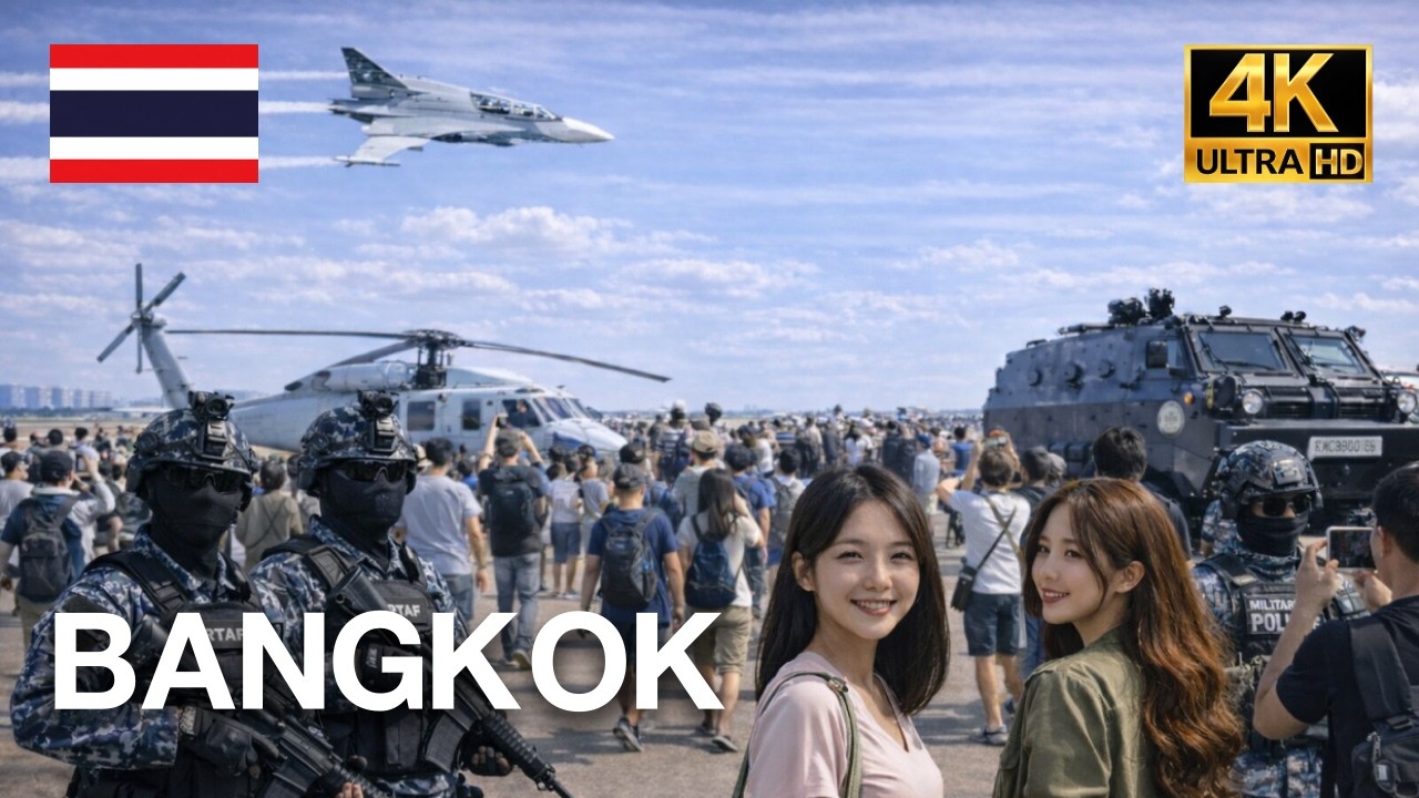 🇹🇭 4K HDR | Walking Through a Thai Military Aircraft Showcase 2026🔥