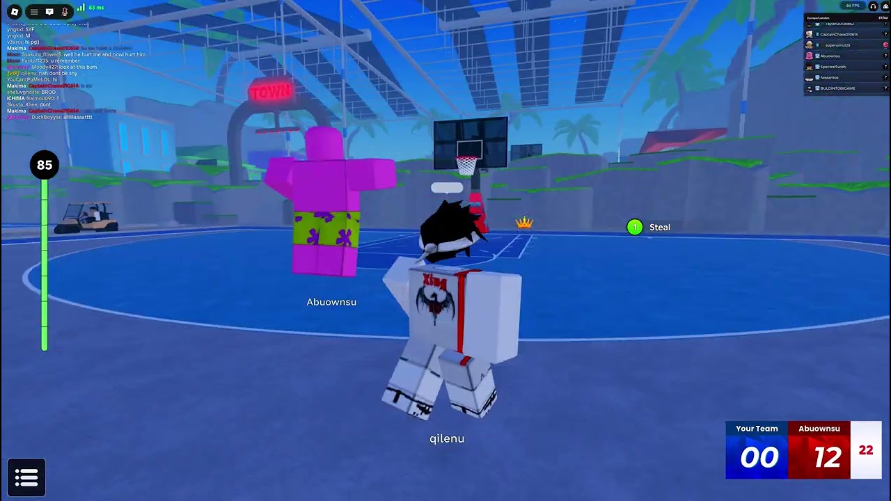 Patrick hacking in Roblox Hoopz!!😱