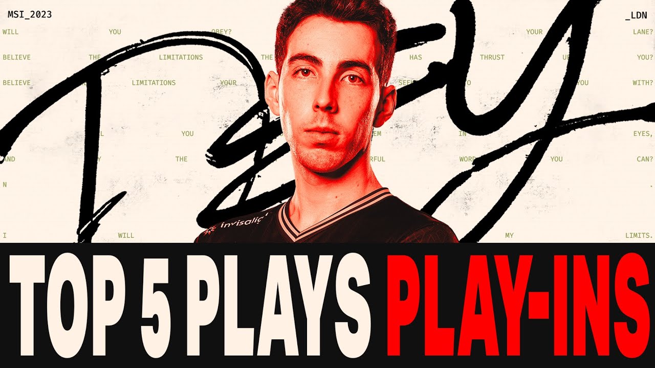 Top 5 Plays | Play-In Stage | MSI 2023