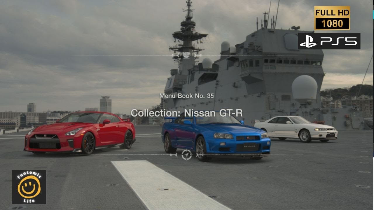 GT7 Menu Book 35 Collection Nissan GTR | PS5 Gameplay | 1080P